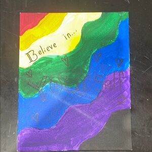 Believe in Yourself Canvas Hand Painted